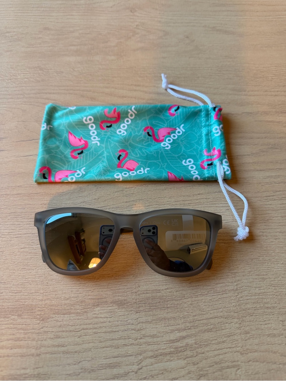 Goodr “Going to Valhalla…Witness!” Matte Gray Women’s Sunglasses w/ Brown Lenses